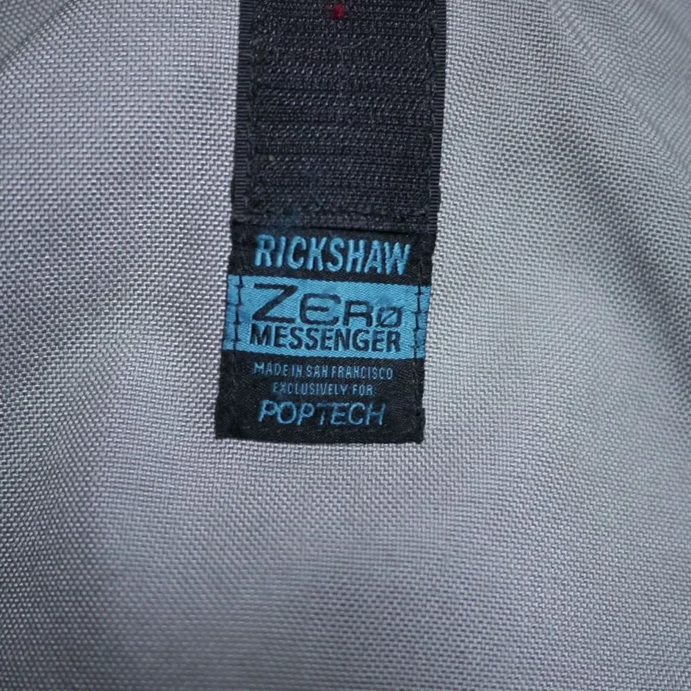 Genuine POPTECH Rickshaw Zero Messenger San Francisco Blue Nylon Shoulder Bag